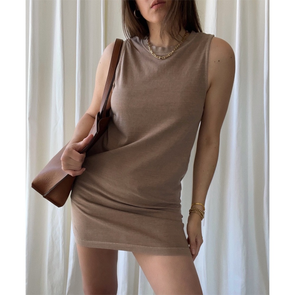 ISLE COTTON DRESS — In Mocha - Picture 3 of 7